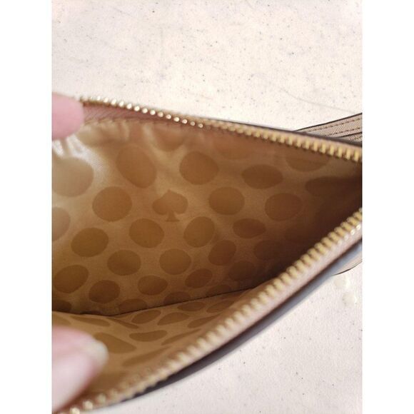 Kate Spade New York L-Zip Wristlet Rose Gold Medium NEW - Picture 4 of 4
